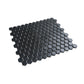 Black 10 x 12 Matte Porcelain Mosaic Tile