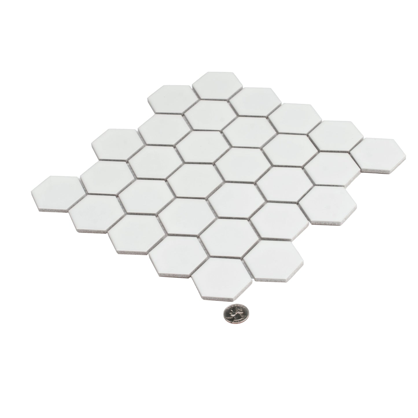 White 11 x 11 Matte Porcelain Mosaic Tile