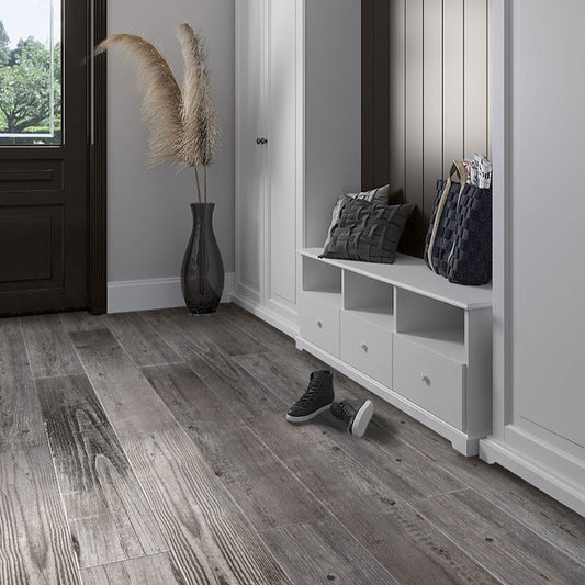 Ash Gray 8 x 48 Matte Porcelain Large Tile