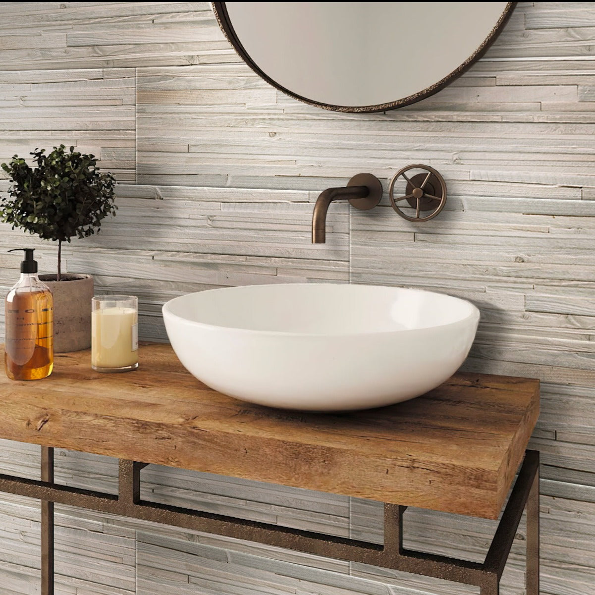 Beige 12 x 48 Matte Porcelain Large Tile