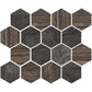 Brown 10 x 12 Matte Porcelain Hexagon Tile