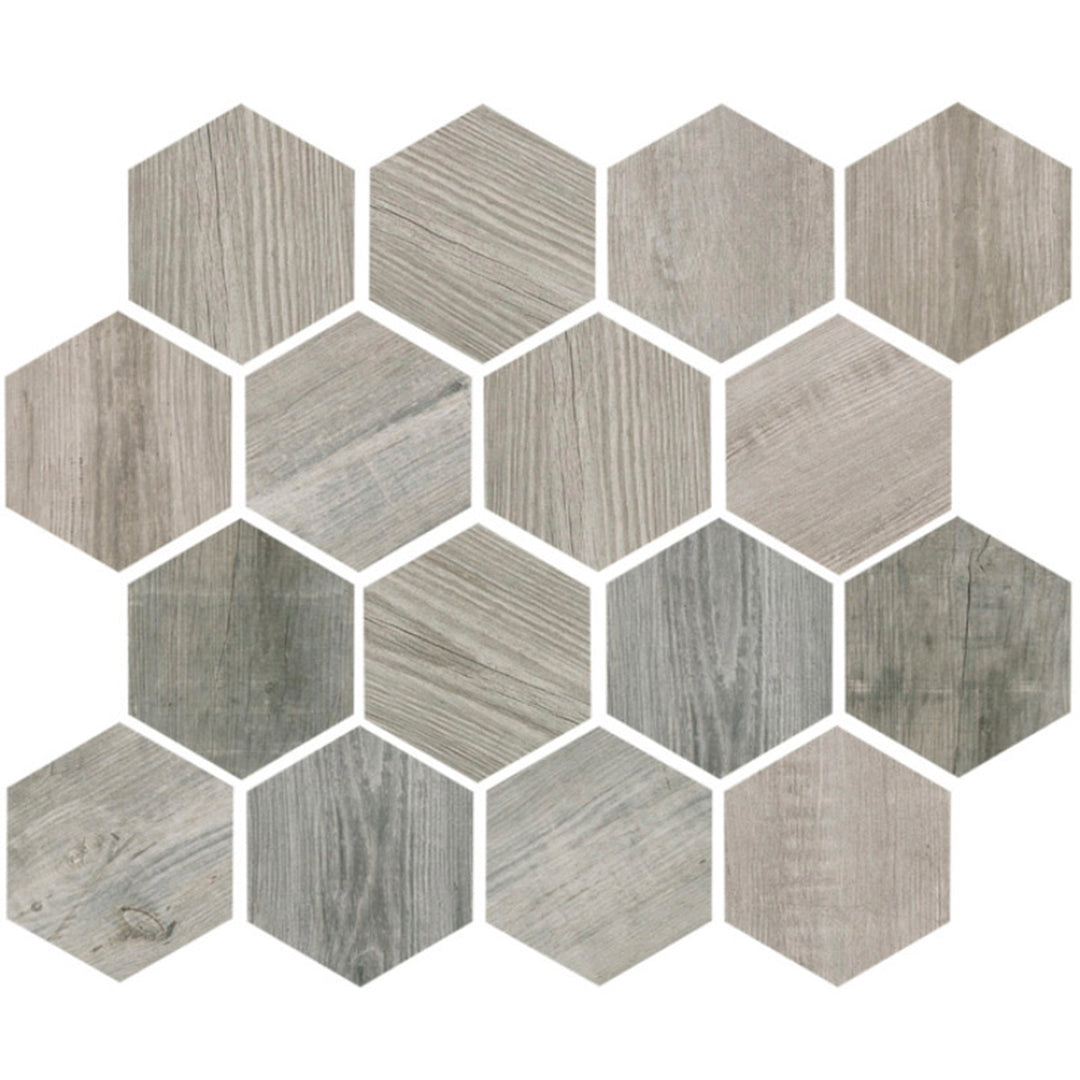 Gray 10 x 12 Matte Porcelain Hexagon Tile