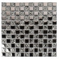 Silver 12 x 12 Glossy Glass Mosaic Tile