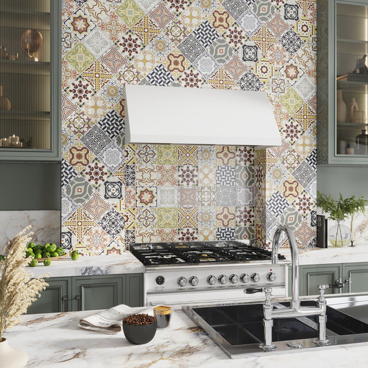 Multicolor 18 x 48 Matte Ceramic Large Tile - Sample