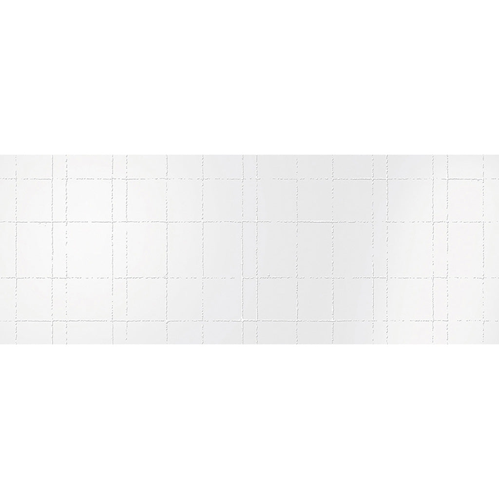 Cotton White 18 x 48 Textured Ceramic Large Tile