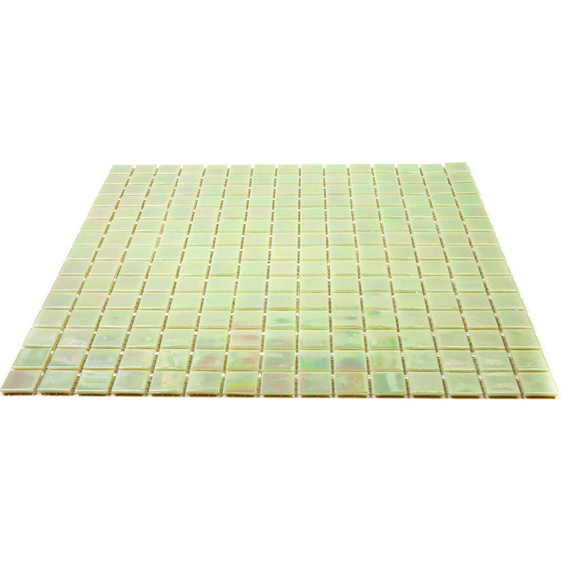 Lime Green 12 x 12 Glossy Glass Mosaic Tile