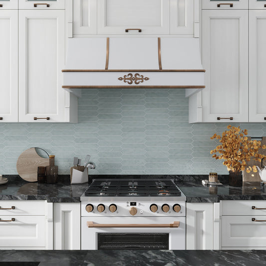 Pistachio Green 2 x 10 Matte Ceramic Picket Tile - Sample