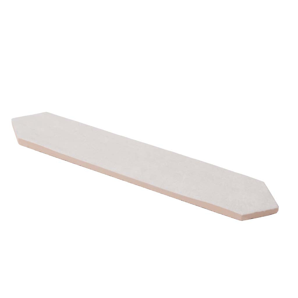 Pearl White 2 x 10 Matte Ceramic Picket Tile