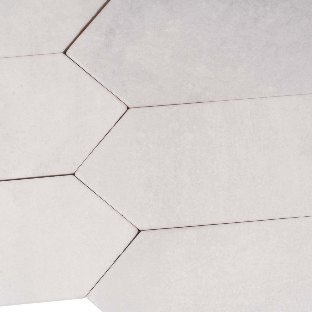 Pearl White 2 x 10 Matte Ceramic Picket Tile