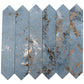 Blue 2 x 10 Glossy Ceramic Picket Tile