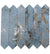 Blue 2 x 10 Glossy Ceramic Picket Tile