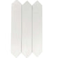 Cotton White 2 x 10 Matte Ceramic Picket Tile