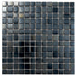 Shimmer Black 12 x 12 Glossy Glass Mosaic Tile