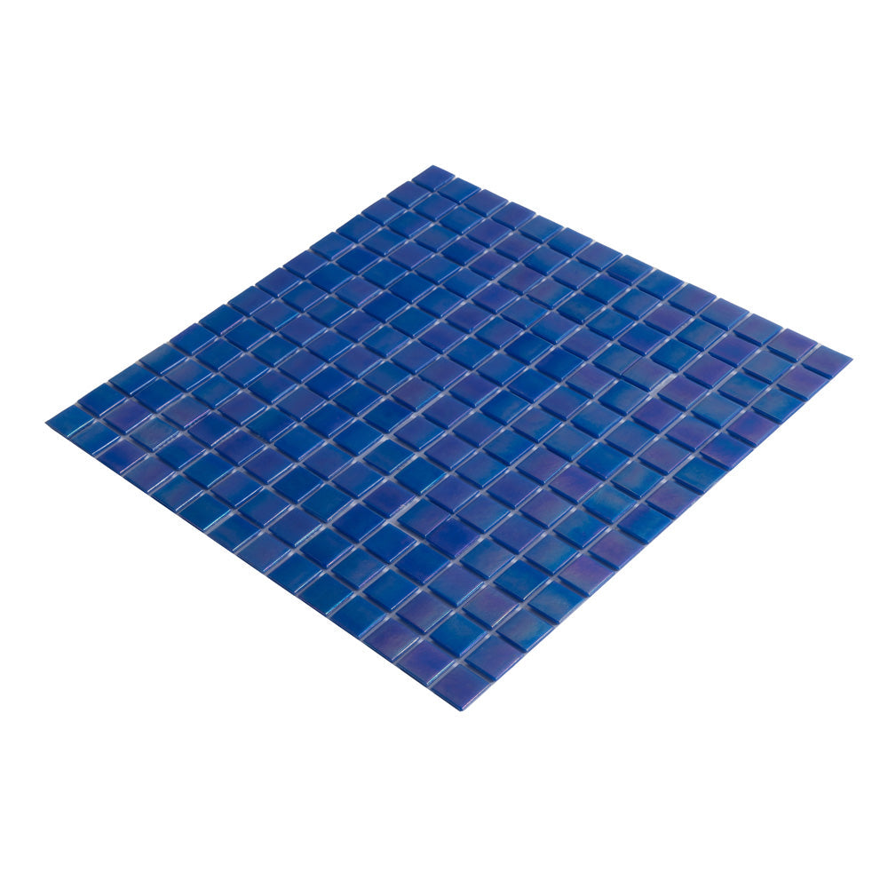 Royal Blue 12 x 12 Glossy Glass Mosaic Tile