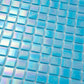 Turquoise Blue 12 x 12 Glossy Glass Mosaic Tile