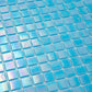 Turquoise Blue 12 x 12 Glossy Glass Mosaic Tile