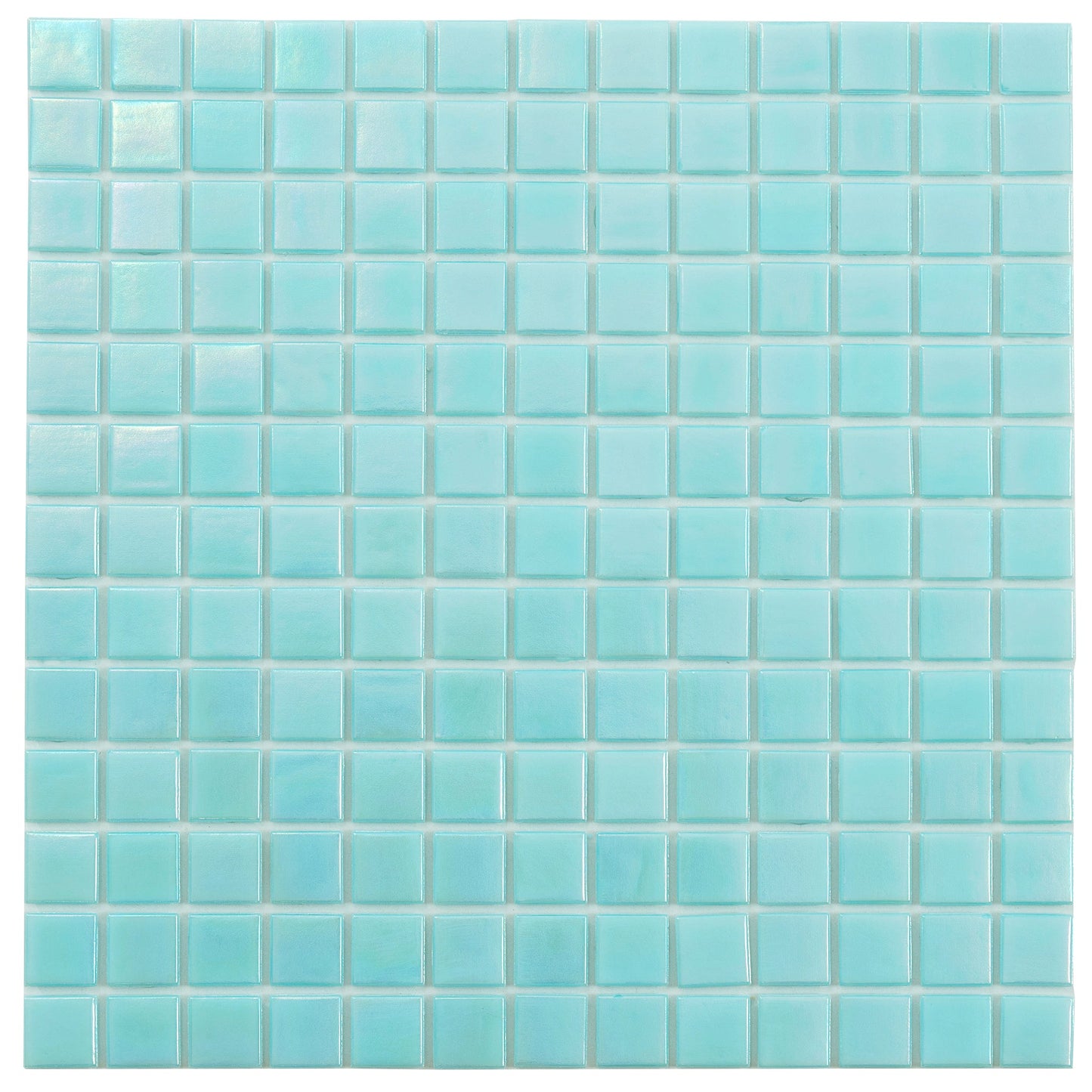 Sky Blue 12 x 12 Glossy Glass Mosaic Tile