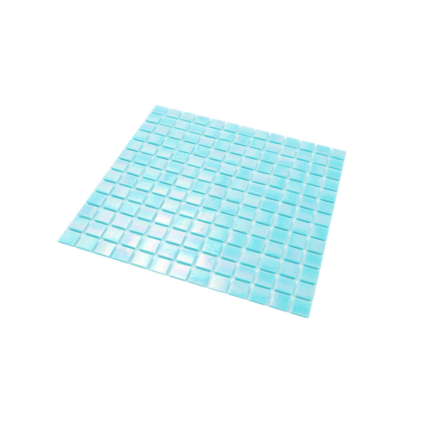 Sky Blue 12 x 12 Glossy Glass Mosaic Tile