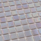 Pearlescent Pink 12 x 12 Glossy Glass Mosaic Tile