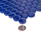 Cobalt Blue 12 x 12 Glossy Glass Mosaic Tile