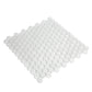 White 12 x 12 Glossy Glass Mosaic Tile