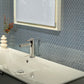 Stone Blue 12 x 12 Glossy Glass Mosaic Tile