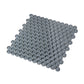 Coin Gray 12 x 12 Glossy Glass Mosaic Tile