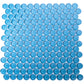 Cerulean Blue 12 x 12 Glossy Glass Mosaic Tile