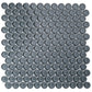 Coin Gray 12 x 12 Glossy Glass Mosaic Tile