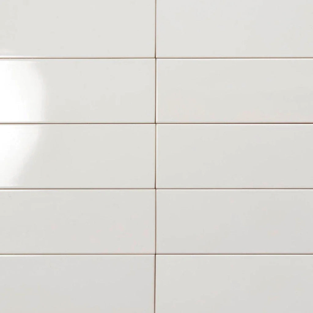 White 4 x 12 Matte Ceramic Subway Tile