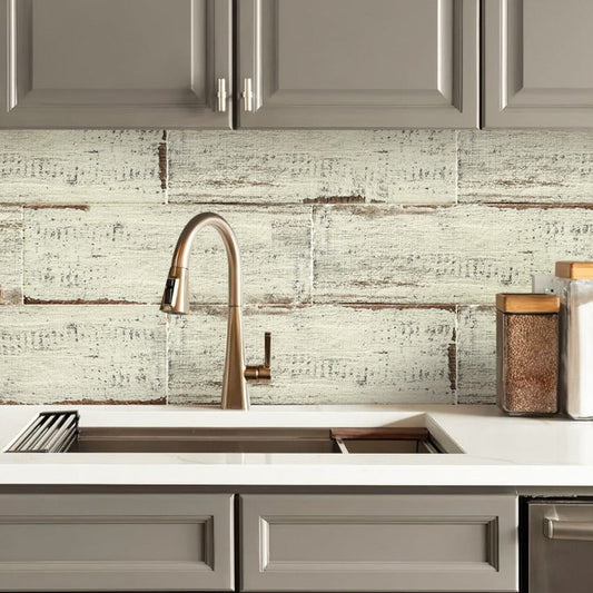 Ivory White 8 x 24 Matte Porcelain Large Tile - Sample