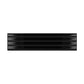 Black 2 x 8 Glossy Ceramic Subway Deco Tile