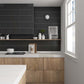 Black 2 x 8 Matte Ceramic Subway Tile