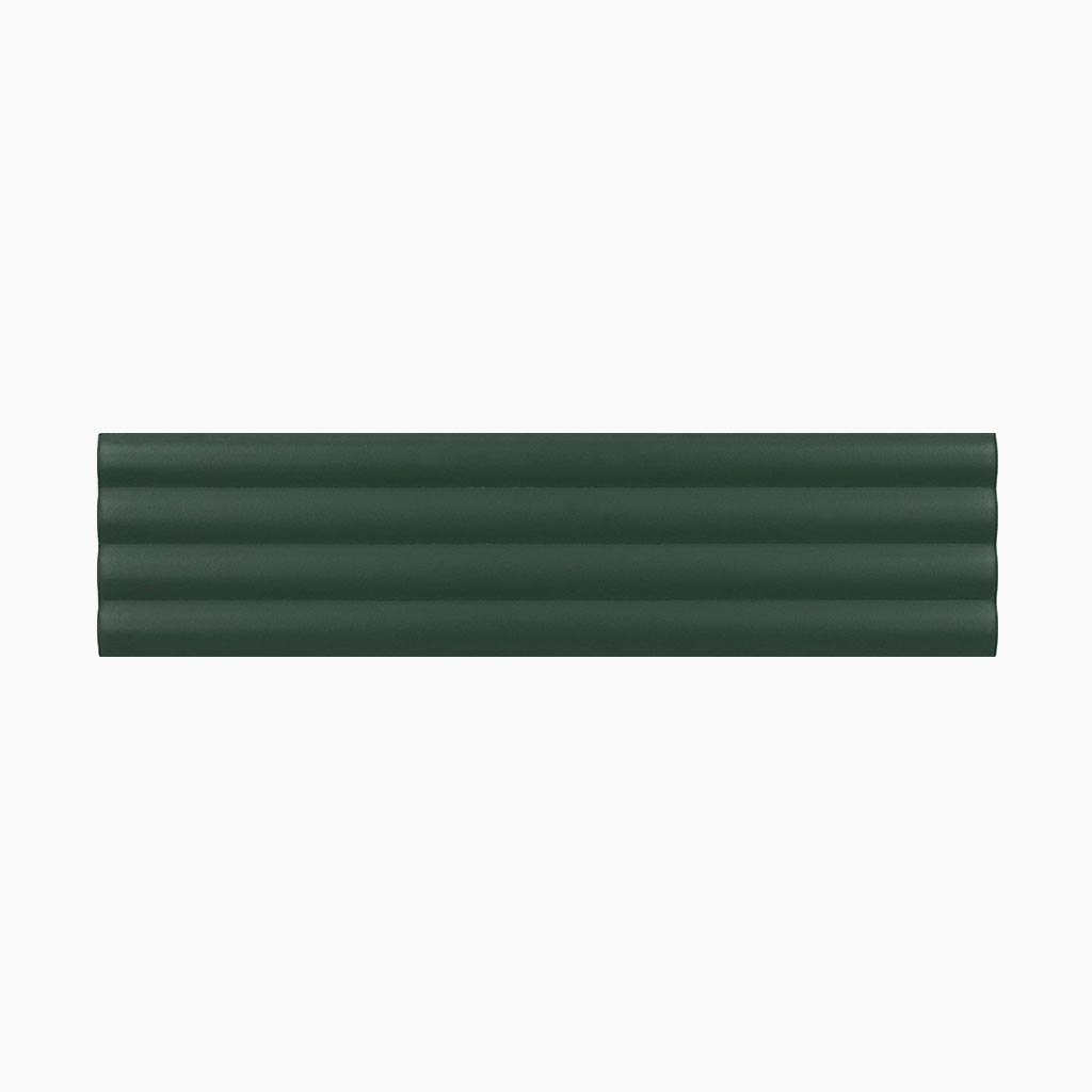 Green 2 x 8 Matte Ceramic Subway Deco Tile