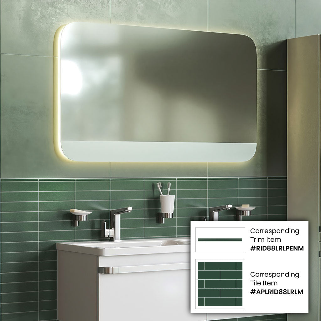 Green 2 x 8 Matte Ceramic Subway Tile