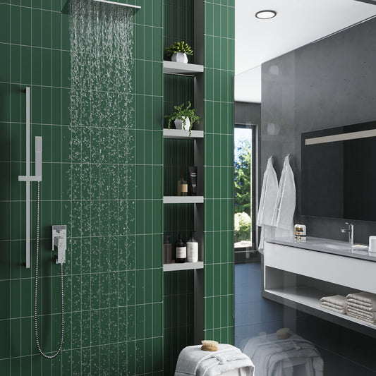 Green 2 x 8 Matte Ceramic Subway Deco Tile - Sample