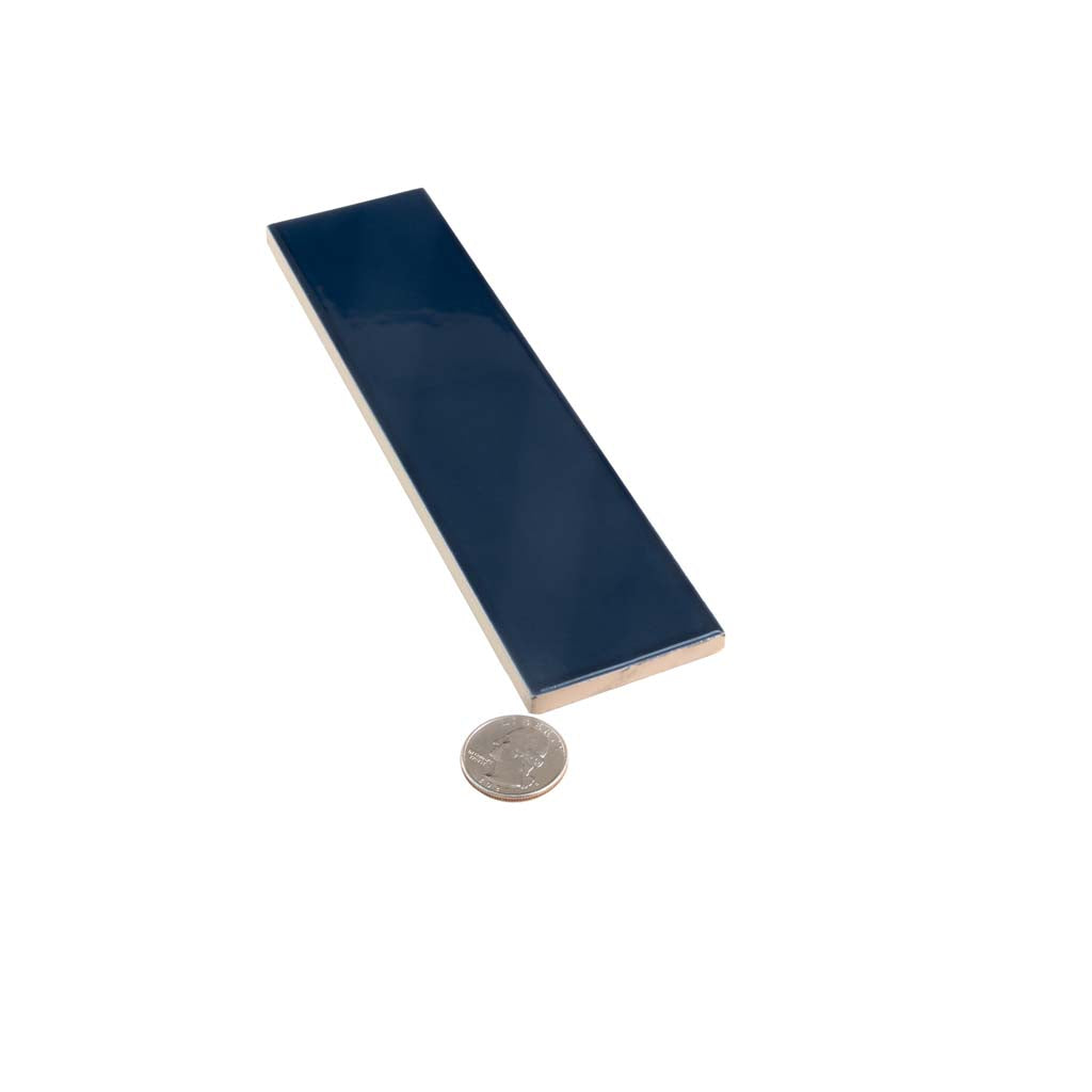 Blue 2 x 8 Glossy Ceramic Subway Tile