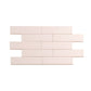 Pink  2 x 8 Matte Ceramic Subway Tile