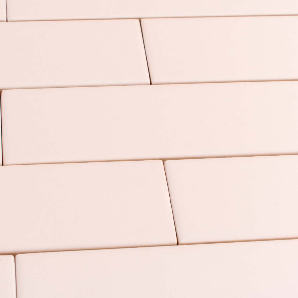 Pink  2 x 8 Matte Ceramic Subway Tile