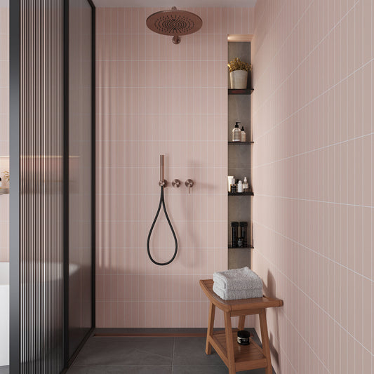 Pink  2 x 8 Matte Ceramic Subway Tile