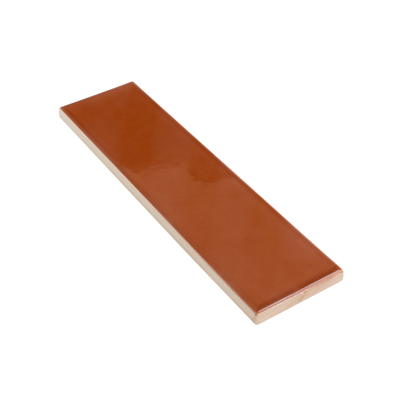 Red 2 x 8 Glossy Ceramic Subway Tile