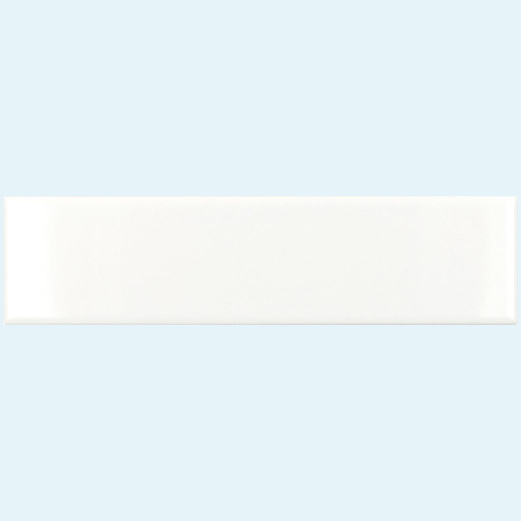 White 2 x 8 Glossy Ceramic Subway Tile