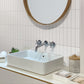 White 2 x 8 Glossy Ceramic Subway Tile