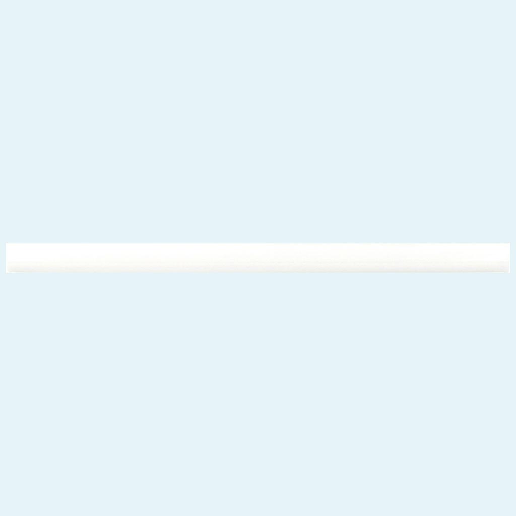 White 0.5 x 8 Glossy Ceramic Pencil Trim