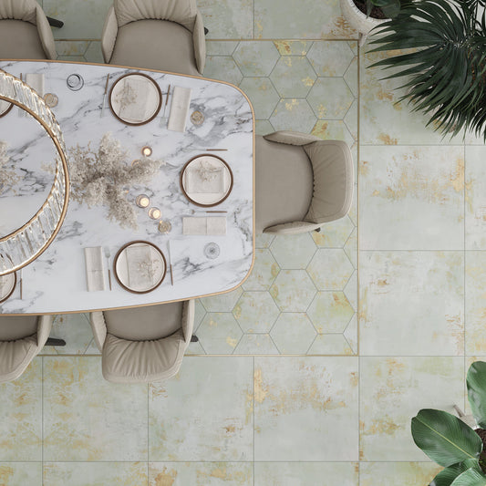 Moss Green 24 x 24 Natural Porcelain Large Tile - Sample