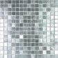 Silver 12 x 12 Glossy Glass Mosaic Tile