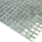 Silver 12 x 12 Glossy Glass Mosaic Tile