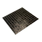 Black 12 x 12 Glossy Glass Mosaic Tile