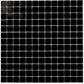 Black 12 x 12 Glossy Glass Mosaic Tile