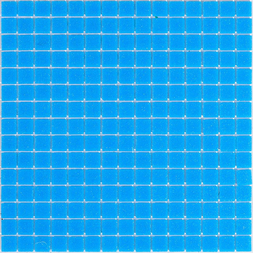 Dodger Blue 12 x 12 Glossy Glass Mosaic Tile